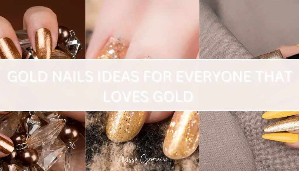 gold nails short