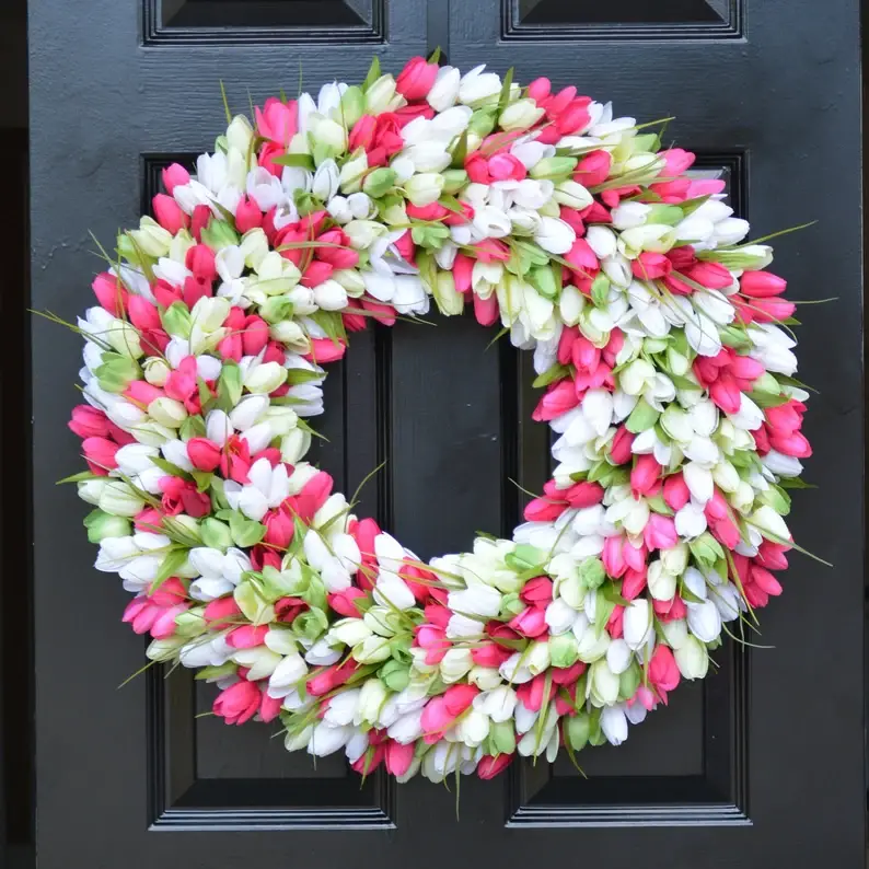 57 Best Pastel Dream Easter Spring Wreaths For Front Door 16 image 752